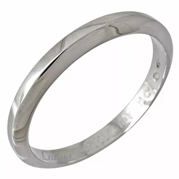 CARTIER Ring US 8 1/2 EU58 Pt950Platinum Declaration used - Picture 1 of 5